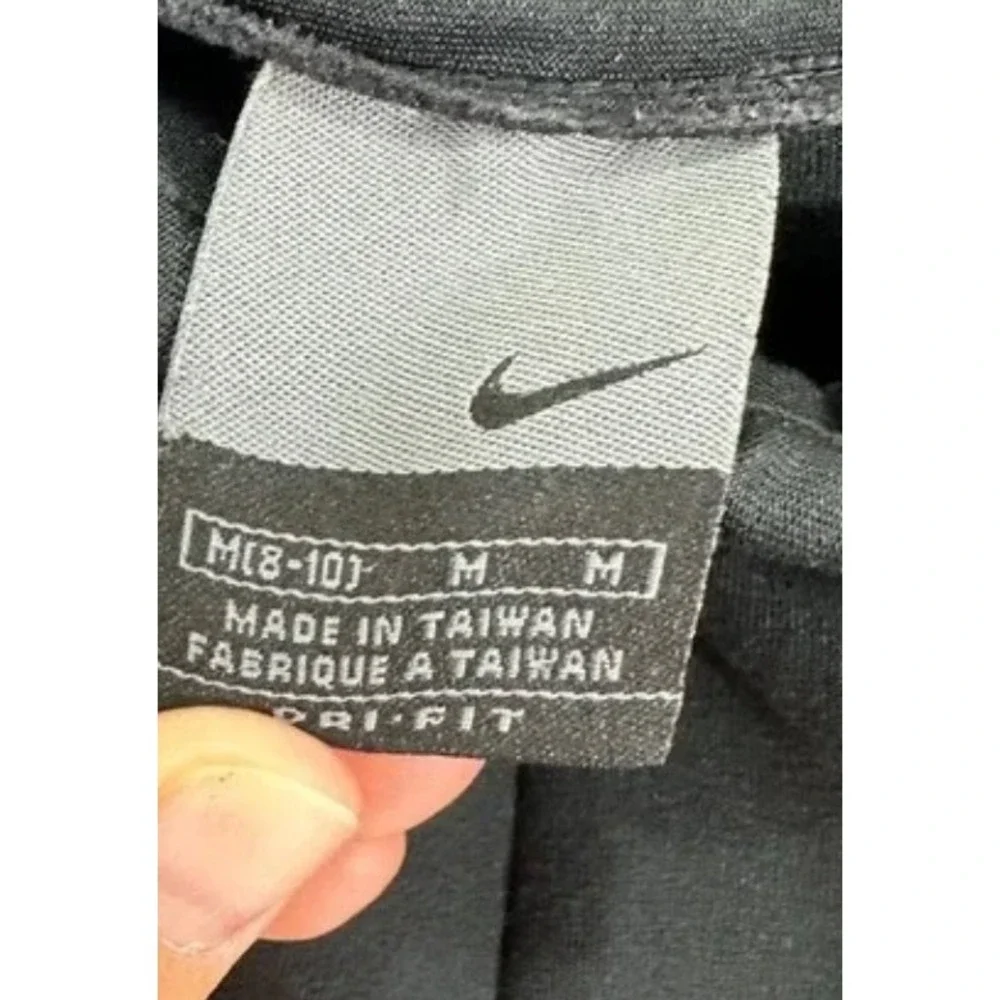 Nike‎ Dri-Fit Pants Women's M Black Y2K Athleisure Training Trousers Retro Track